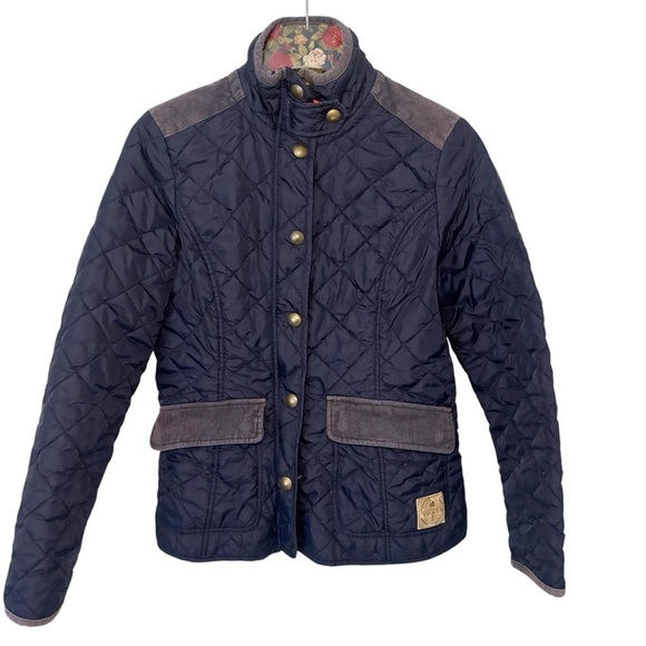 harvey & jones Jackets & Blazers - Harvey & Jones Navy Lightweight Quilted Jacket